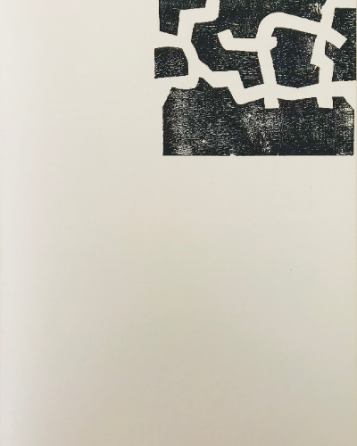 Chillida Lithograph DM04174, Derriere le miroir 1968