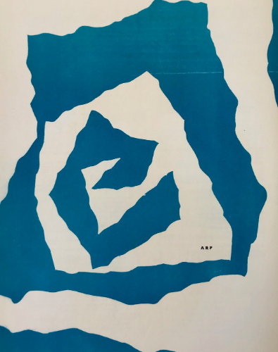 Jean Arp, Original Woodcut 1950 'DM0233' DLM