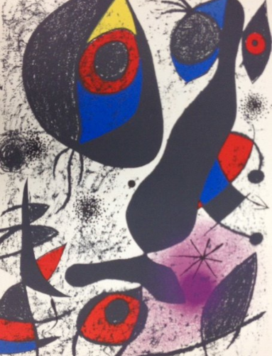 Joan Miro Original Lithograph "Indelible 1"