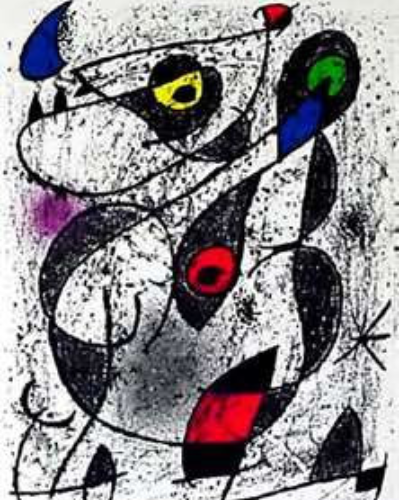 Joan Miro, Original Lithograph, Indelible 2, 1972