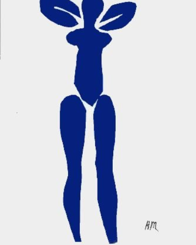 Matisse Lithograph, Blue Nude debout 1984