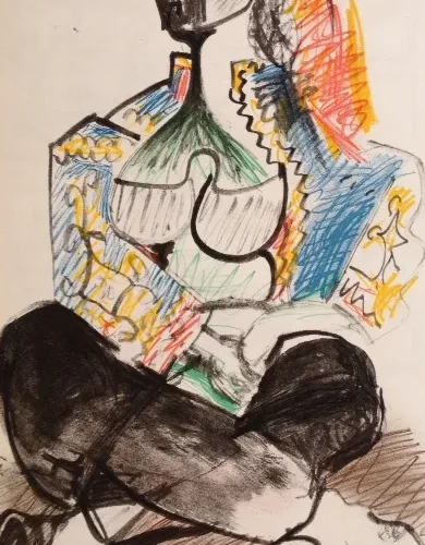 Picasso Sketchbook Carnet de la Californie Lithograph 7 dated 21/11/1955