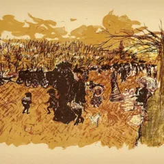 Bonnard Lithograph 109, Avenue du bois 1952