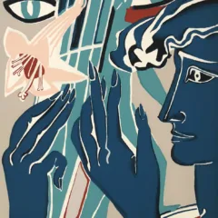 Francoise Gilot Silkscreen, Colette 1983